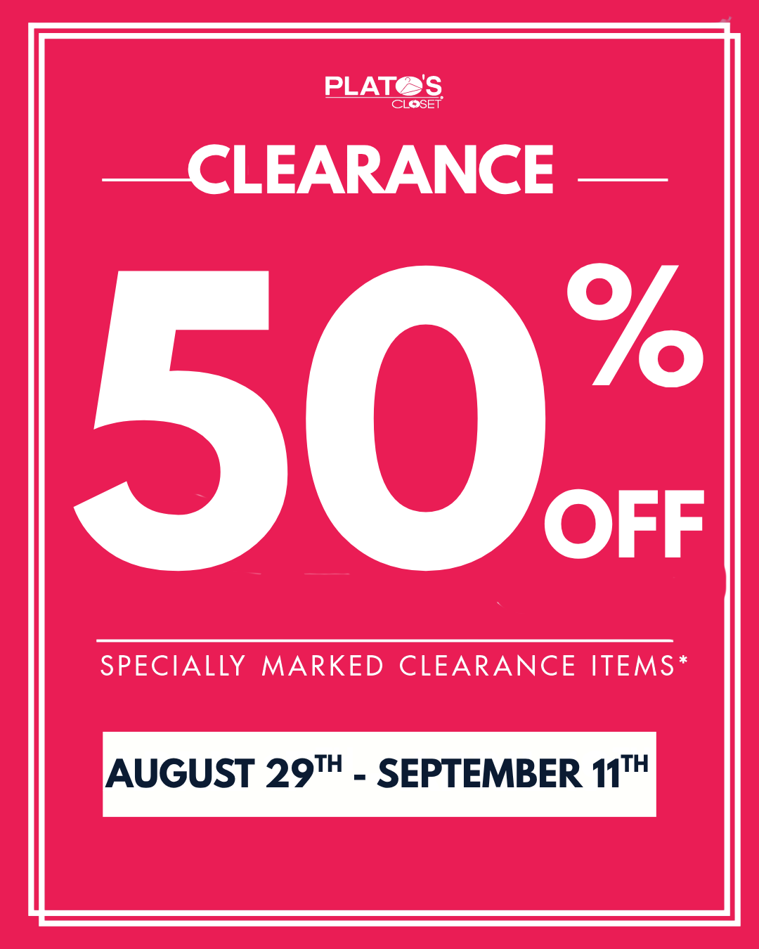 50% Clearance